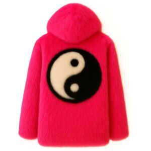 Star Blvd - Finding Balance Pink Faux Fur Coat
